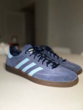 Adidas Handball Spezial Collegiate Navy Clear Sky Gum BD7633 Size 13